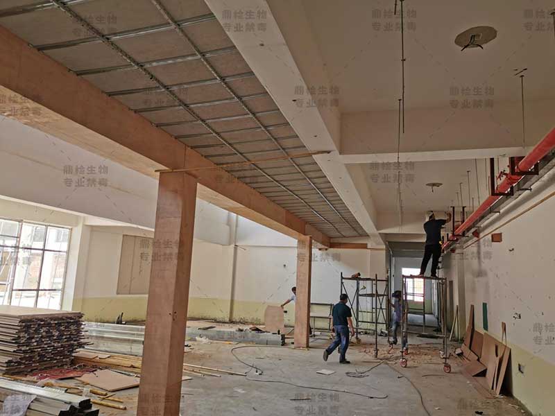禁毒主题展馆施工现场效果图