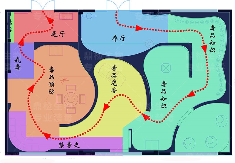 禁毒展厅平面方案设计